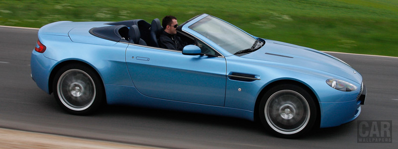 Cars wallpapers Aston Martin V8 Vantage Roadster Glacial Blue - 2008 - Car wallpapers