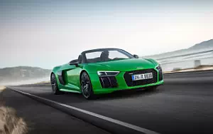 Cars desktop wallpapers Audi R8 Spyder V10 plus - 2017