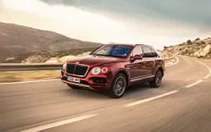 Cars wallpapers Bentley Bentayga Diesel (Rubino Red) - 2016