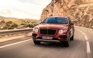 Cars wallpapers Bentley Bentayga Diesel (Rubino Red) - 2016