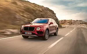 Cars wallpapers Bentley Bentayga Diesel (Rubino Red) - 2016