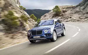 Cars wallpapers Bentley Bentayga Diesel (Sequin Blue) - 2016