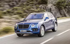 Cars wallpapers Bentley Bentayga Diesel (Sequin Blue) - 2016