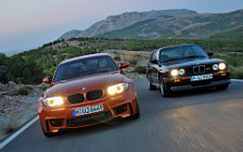 Cars wallpapers BMW 1-Series M Coupe E82 2011 and BMW M3 Sport Evolution E30