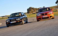 Cars wallpapers BMW 1-Series M Coupe E82 2011 and BMW M3 Sport Evolution E30