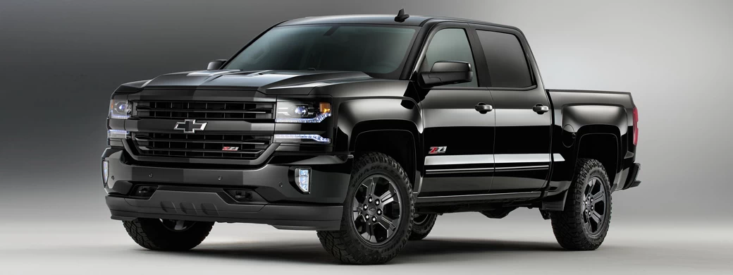 Cars wallpapers Chevrolet Silverado 1500 Z71 Midnight Edition Crew Cab - 2016 - Car wallpapers