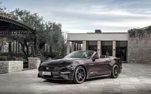 Cars wallpapers Ford Mustang EcoBoost Convertible (Royal Crimson) EU-spec - 2017