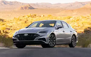 Cars wallpapers Hyundai Sonata Limited (Shimmering Silver Pearl) US-spec - 2019