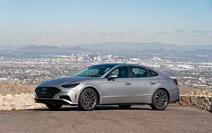 Cars wallpapers Hyundai Sonata Limited (Shimmering Silver Pearl) US-spec - 2019