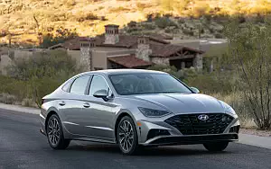 Cars wallpapers Hyundai Sonata Limited (Shimmering Silver Pearl) US-spec - 2019