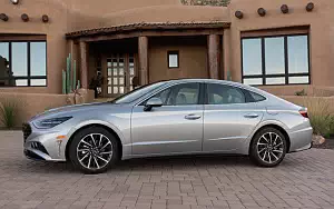 Cars wallpapers Hyundai Sonata Limited (Shimmering Silver Pearl) US-spec - 2019