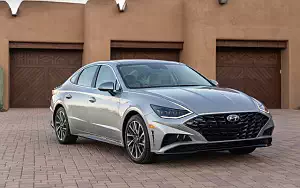 Cars wallpapers Hyundai Sonata Limited (Shimmering Silver Pearl) US-spec - 2019