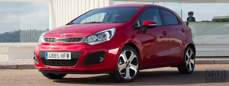 Cars wallpapers Kia Rio 5door Red - 2011 - Car wallpapers