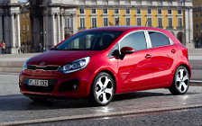 Cars wallpapers Kia Rio 5door Red - 2011