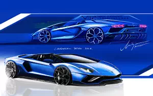 Cars wallpapers Lamborghini Aventador LP 780-4 Ultimae Roadster - 2021
