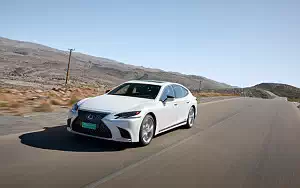 Cars wallpapers Lexus LS 500h AWD (Sonic White) - 2017