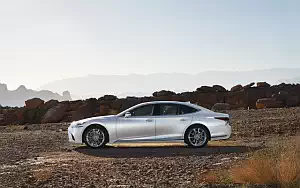 Cars wallpapers Lexus LS 500h AWD (Sonic White) - 2017