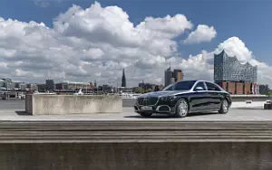 Cars wallpapers Mercedes-Maybach S 580 4MATIC (Nautical Blue/High-Tech Silver) - 2021