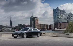 Cars wallpapers Mercedes-Maybach S 580 4MATIC (Nautical Blue/High-Tech Silver) - 2021