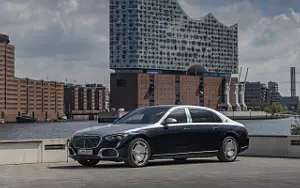 Cars wallpapers Mercedes-Maybach S 580 4MATIC (Nautical Blue/High-Tech Silver) - 2021
