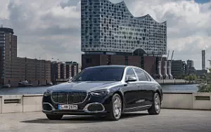 Cars wallpapers Mercedes-Maybach S 580 4MATIC (Nautical Blue/High-Tech Silver) - 2021