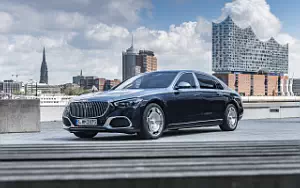 Cars wallpapers Mercedes-Maybach S 580 4MATIC (Nautical Blue/High-Tech Silver) - 2021