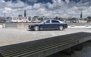 Cars wallpapers Mercedes-Maybach S 580 4MATIC (Nautical Blue/High-Tech Silver) - 2021
