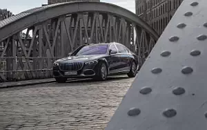 Cars wallpapers Mercedes-Maybach S 580 4MATIC (Nautical Blue/High-Tech Silver) - 2021
