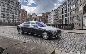 Cars wallpapers Mercedes-Maybach S 580 4MATIC (Nautical Blue/High-Tech Silver) - 2021