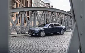 Cars wallpapers Mercedes-Maybach S 580 4MATIC (Nautical Blue/High-Tech Silver) - 2021