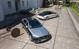 Cars wallpapers Mercedes-Maybach S 580 4MATIC (Nautical Blue/High-Tech Silver) - 2021