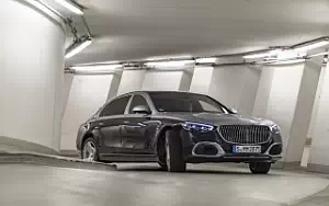 Cars wallpapers Mercedes-Maybach S 580 4MATIC (Nautical Blue/High-Tech Silver) - 2021