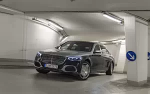 Cars wallpapers Mercedes-Maybach S 580 4MATIC (Nautical Blue/High-Tech Silver) - 2021