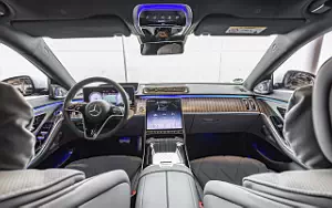 Cars wallpapers Mercedes-Maybach S 580 4MATIC (Nautical Blue/High-Tech Silver) - 2021