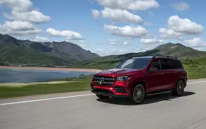 Cars wallpapers Mercedes-Benz GLS 580 4MATIC AMG Line (Designo Cardinal Red) US-spec - 2019