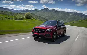 Cars wallpapers Mercedes-Benz GLS 580 4MATIC AMG Line (Designo Cardinal Red) US-spec - 2019