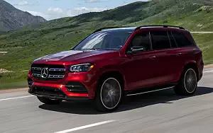 Cars wallpapers Mercedes-Benz GLS 580 4MATIC AMG Line (Designo Cardinal Red) US-spec - 2019