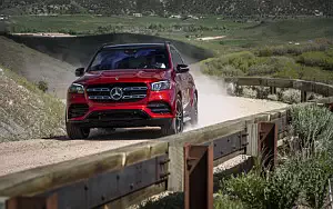 Cars wallpapers Mercedes-Benz GLS 580 4MATIC AMG Line (Designo Cardinal Red) US-spec - 2019