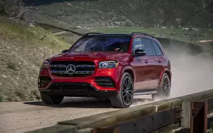 Cars wallpapers Mercedes-Benz GLS 580 4MATIC AMG Line (Designo Cardinal Red) US-spec - 2019