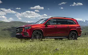 Cars wallpapers Mercedes-Benz GLS 580 4MATIC AMG Line (Designo Cardinal Red) US-spec - 2019