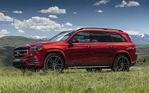 Cars wallpapers Mercedes-Benz GLS 580 4MATIC AMG Line (Designo Cardinal Red) US-spec - 2019
