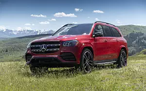 Cars wallpapers Mercedes-Benz GLS 580 4MATIC AMG Line (Designo Cardinal Red) US-spec - 2019