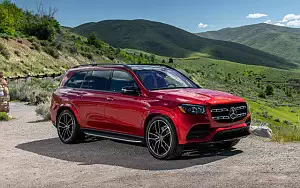 Cars wallpapers Mercedes-Benz GLS 580 4MATIC AMG Line (Designo Cardinal Red) US-spec - 2019