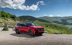 Cars wallpapers Mercedes-Benz GLS 580 4MATIC AMG Line (Designo Cardinal Red) US-spec - 2019