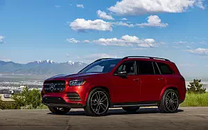 Cars wallpapers Mercedes-Benz GLS 580 4MATIC AMG Line (Designo Cardinal Red) US-spec - 2019