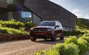 Cars wallpapers Mercedes-Benz GLS 580 4MATIC AMG Line (Designo Cardinal Red) US-spec - 2019