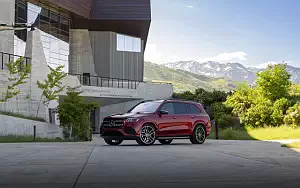 Cars wallpapers Mercedes-Benz GLS 580 4MATIC AMG Line (Designo Cardinal Red) US-spec - 2019