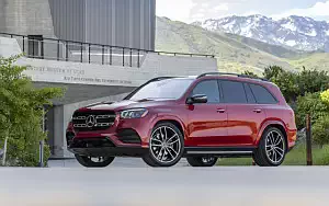 Cars wallpapers Mercedes-Benz GLS 580 4MATIC AMG Line (Designo Cardinal Red) US-spec - 2019