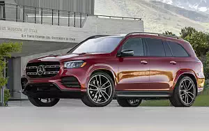 Cars wallpapers Mercedes-Benz GLS 580 4MATIC AMG Line (Designo Cardinal Red) US-spec - 2019