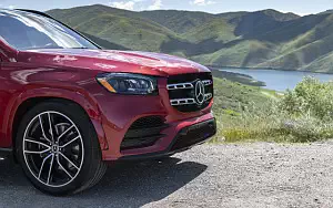 Cars wallpapers Mercedes-Benz GLS 580 4MATIC AMG Line (Designo Cardinal Red) US-spec - 2019
